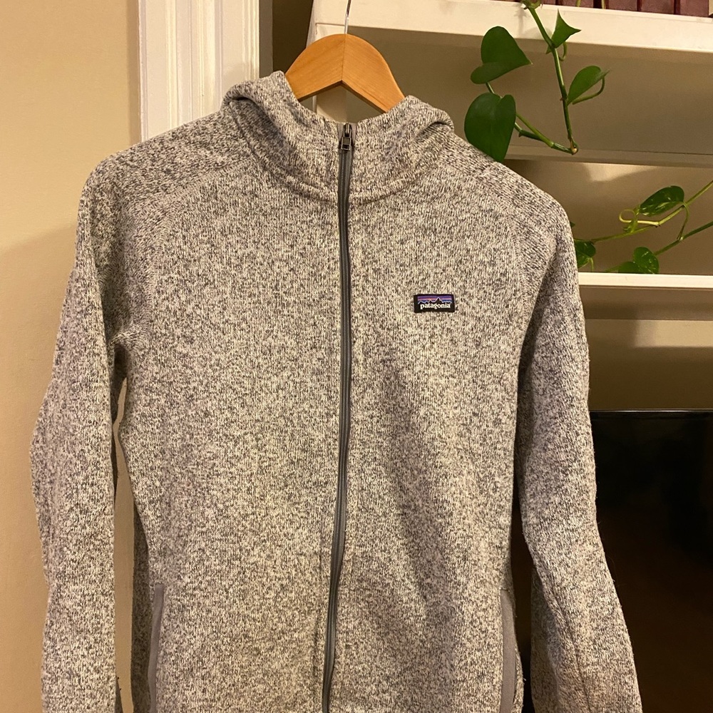 Patagonia better sweater hoody size medium grey